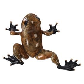 Tim FROGMAN Cotterill Bronze TOADY Frog Sculpture