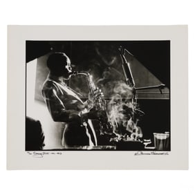 Herman Leonard 1923-2010 Sonny Stitt 1953 SIGNED