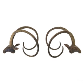 Brass Ibex Ram Table Base Manner of Alain Chervet