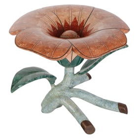 Maitland Smith Tessellated Stone Flower Table Base