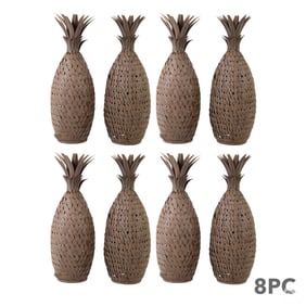 Palm Beach Regency Metal Pineapples Sculpture LOT