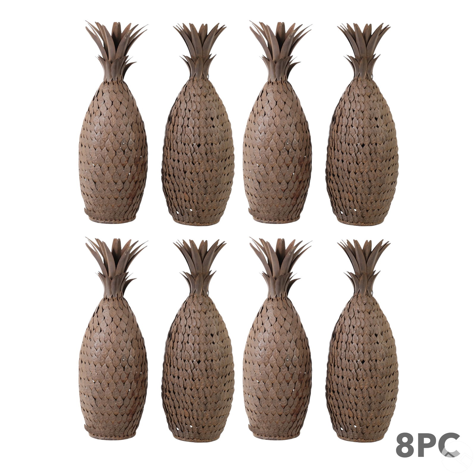 Palm Beach Regency Metal Pineapples Sculpture LOT (1 of 6)