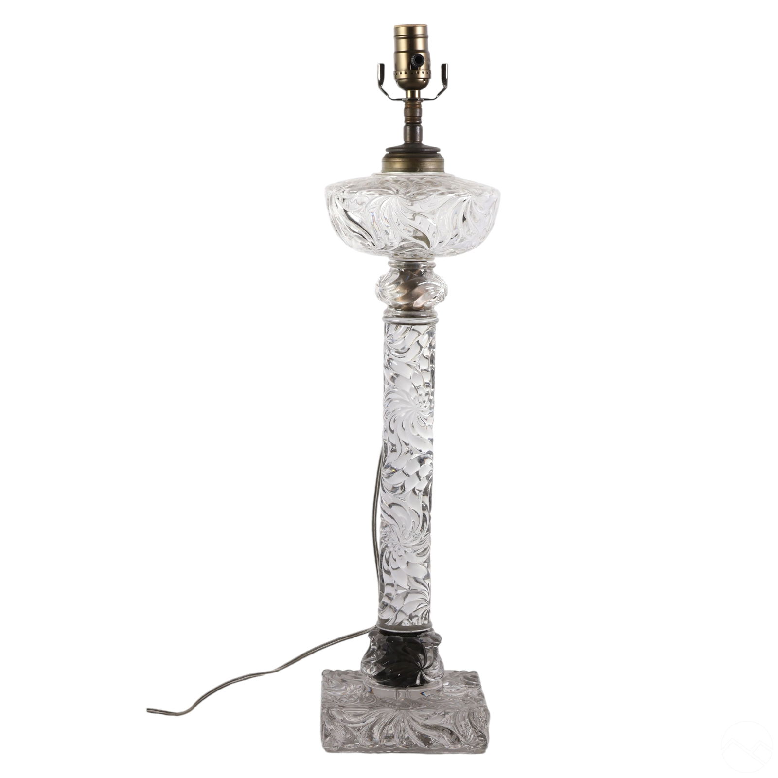 French Baccarat Crystal Electrified Banquet Lamp (1 of 6)