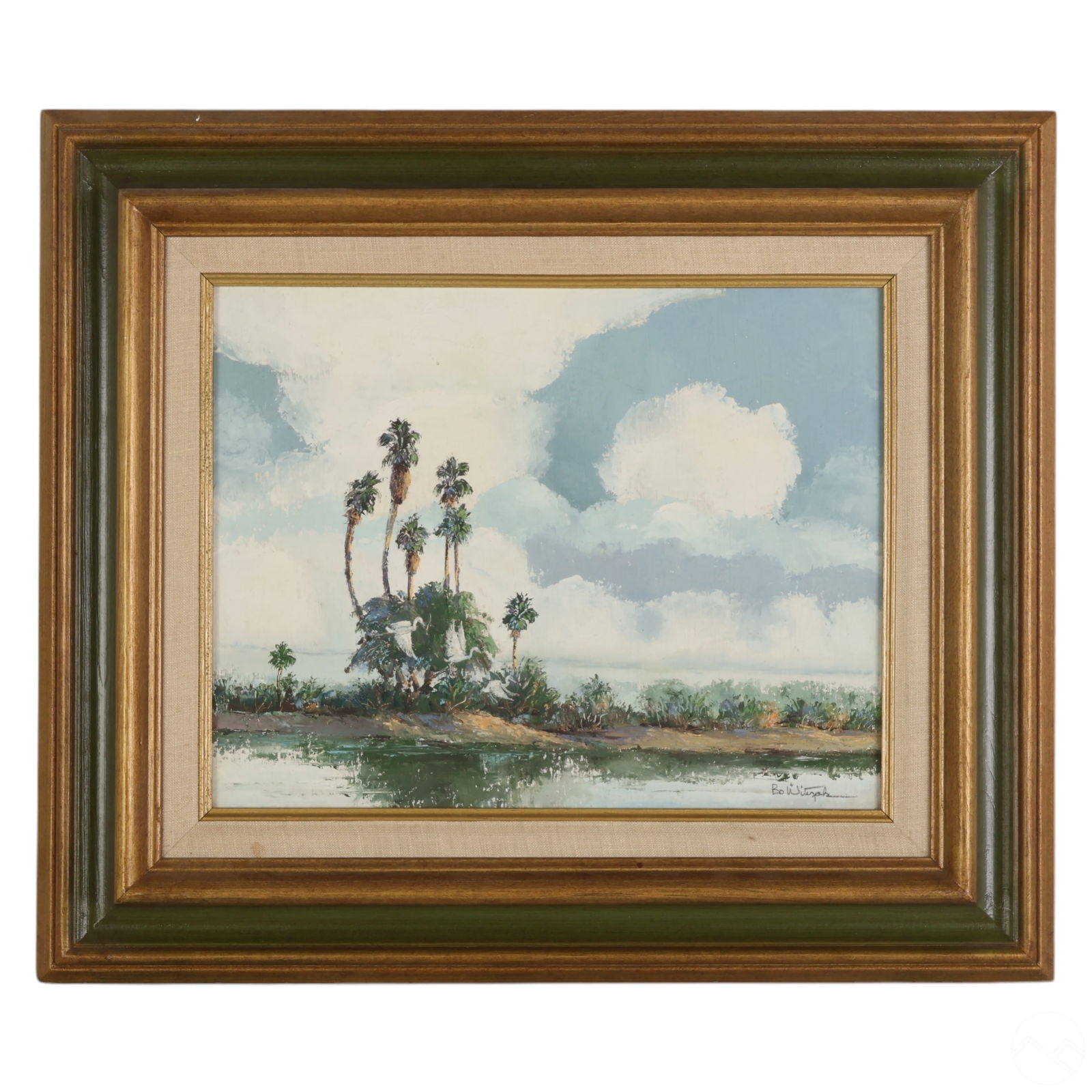 Bo Wityak 1916-2003 Florida Landscape Oil Painting (1 of 6)