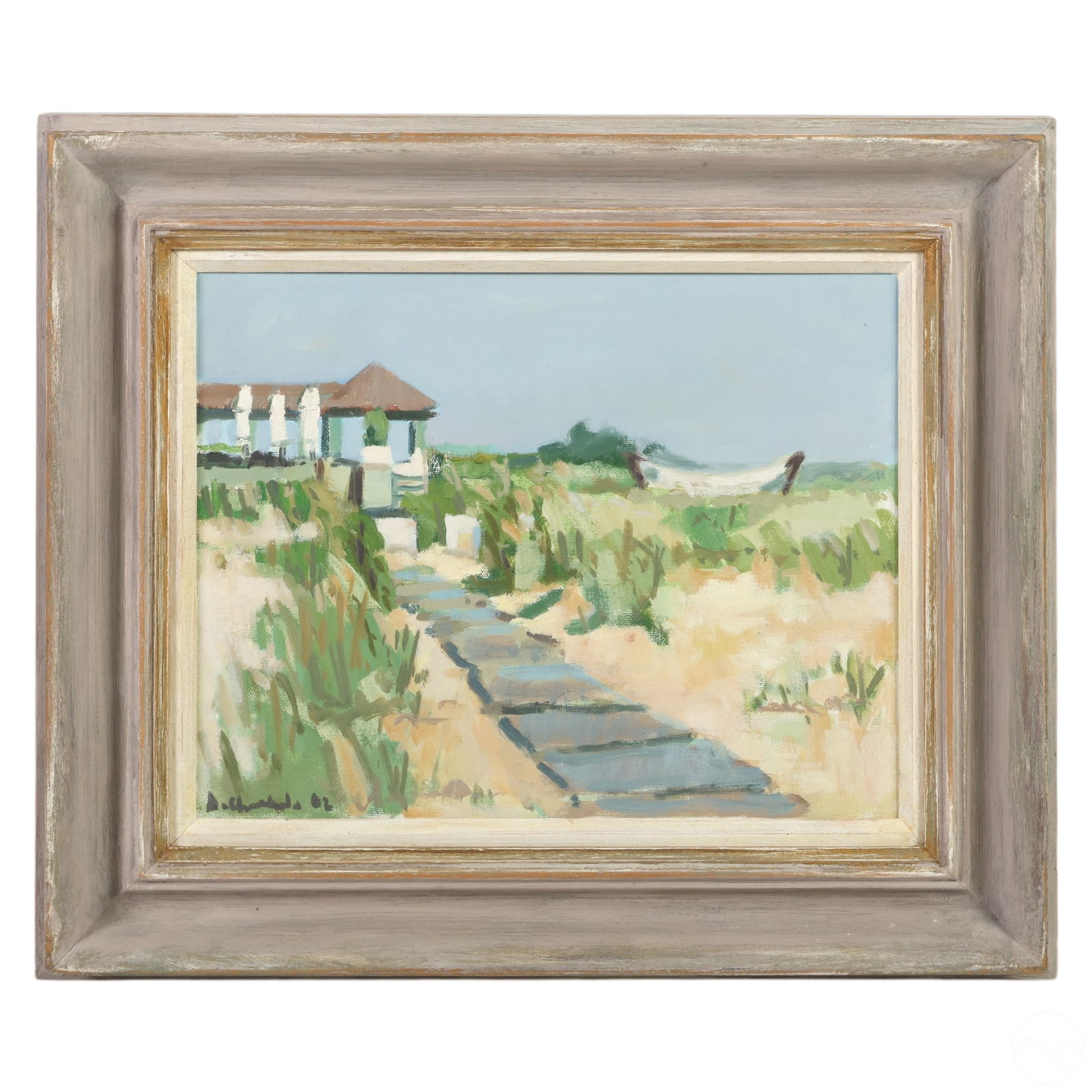 Contemporary Impressionist Beach Painting SIGNED (1 of 5)