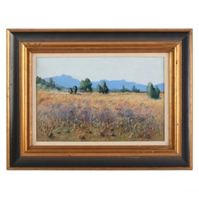 Joseph Bayol b1931 French Rural Landscape Painting