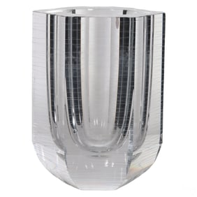Fumio Sasa for Hoya Modern Designer Crystal Vase