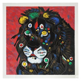 Tiefeng Jiang b.1938 Paradise Birds Giclee SIGNED