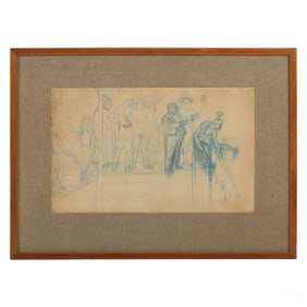 Pencil Drawing Attributed to Theophile A. Steinlen