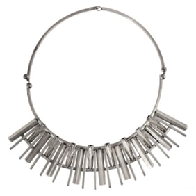 Aaron Rubinstein Sterling Silver Modern Necklace