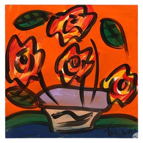 Peter Keil b.1949 Neo Expressionist Oil Painting