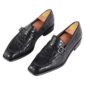 Salvatore Ferragamo Famiano Mens Black Loafers Sz9