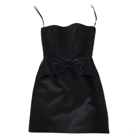 Karl Lagerfeld Black Knee Length Cocktail Dress