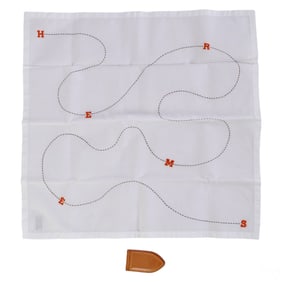 Louis Vuitton Money Clip & Hermes Handkerchief LOT