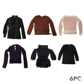 Italian Designer Ladies Dress Shirt 6pc ESTATE LOT