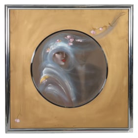 Victoria Montesinos b.1944 Bride & Groom Painting