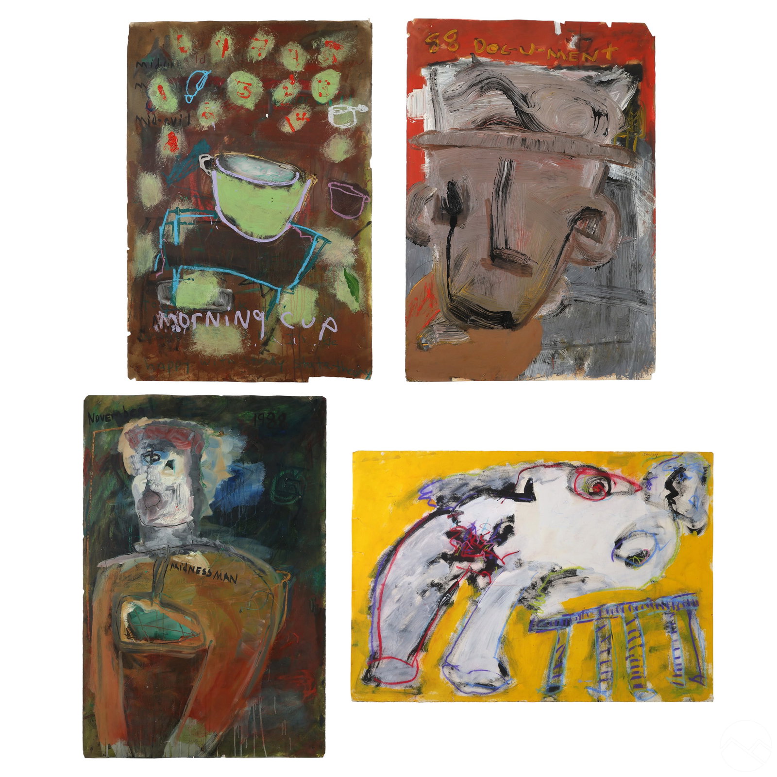 Ken Shaw 1941-2021 Outsider Folk Art Painting LOT (1 of 18)