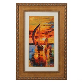 Daniel Wall b.1956 "Joyful Return" Color Giclee