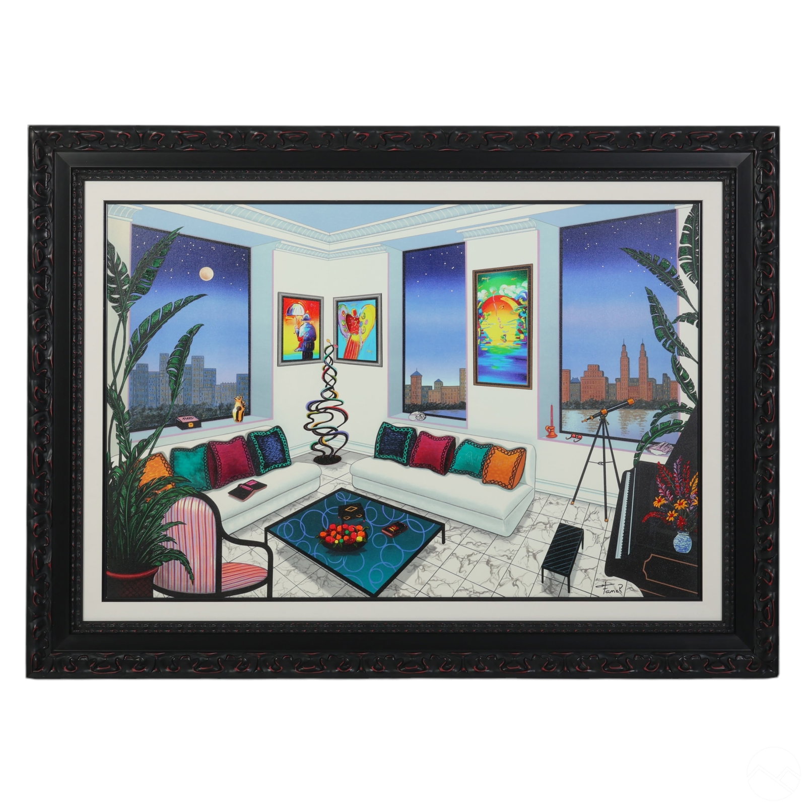 Fanch b.1959 LE New York Moonscape Giclee SIGNED (1 of 9)