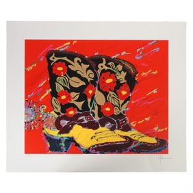 Kim Yoakum 20C LE Cowboy Boots Serigraph SIGNED