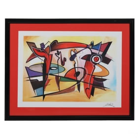 Alfred Gockel b.1952 Jazz Festival Litho SIGNED