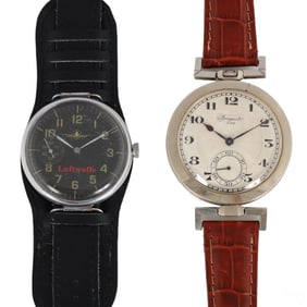 Breguet & Luftwaffe Pocket Turned Wrist Watch LOT