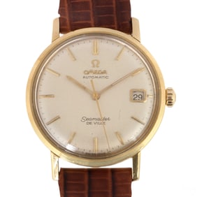 18k Gold Omega Seamaster DeVille Automatic Watch