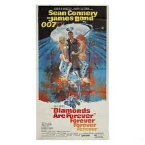 James Bond Diamonds Are Forever 3 Sheet Poster