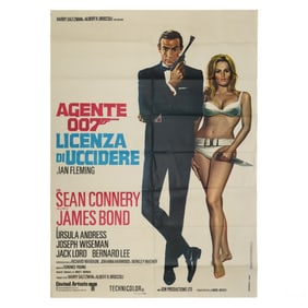 James Bond Dr. No Italian Double Quad Poster