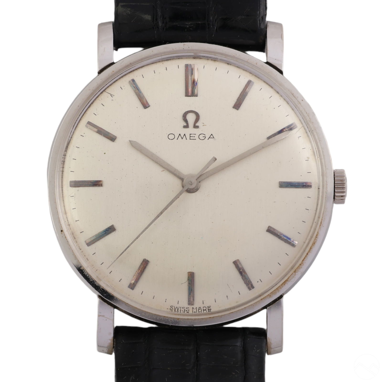 14K Gold Omega Classic Mens Wristwatch with Box (1 of 8)