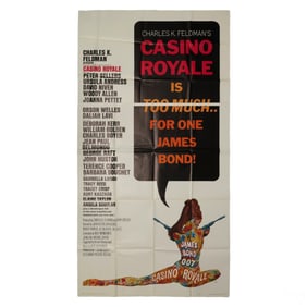 James Bond Casino Royale 1967 3 Sheet Poster