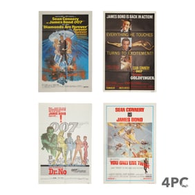 James Bond Sean Connery Era Posters w/ Dr. No LOT