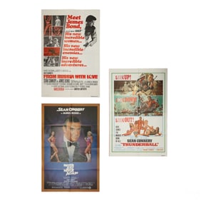 James Bond Original Poster w/ Reissue Editions LOT