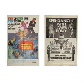 James Bond Goldfinger Dr. No Double Feature Poster