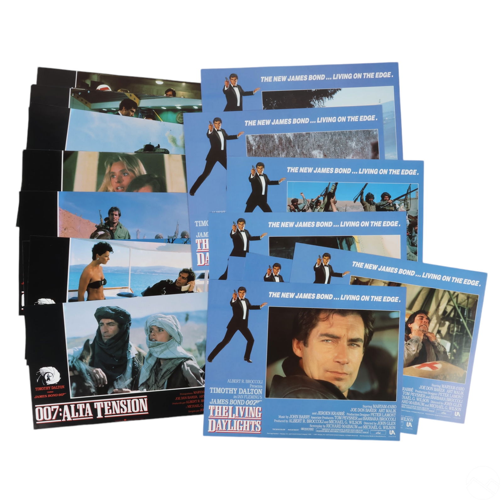 James Bond 2 Sets The Living Daylights Lobby Cards (1 of 5)
