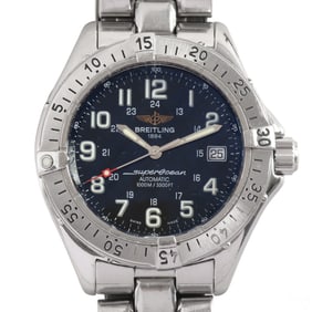 Breitling Superocean Gentlemans Steel Wristwatch