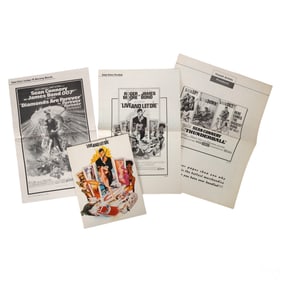 James Bond Vintage Promotional Press Book Lot