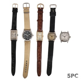 Hamilton Gruen 14k Gold & Gold Filled Watch 5p LOT