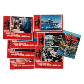 James Bond Spy Who Loved Me Lobby Cards & Program