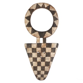 Bedu Wooden Ceremonial Mask from Nafana Village