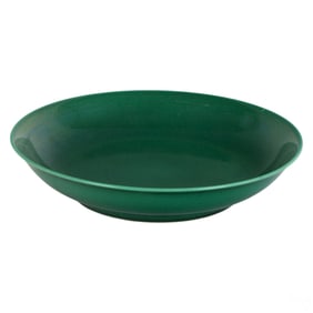 Chinese Qianlong Era Green Glazed Porcelain Bowl