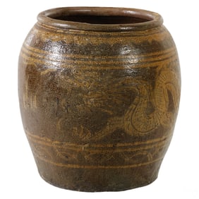 Chinese Terracotta Dragon Motif Egg Crate Planter