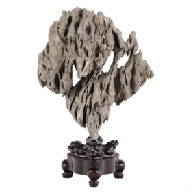 Chinese Antique Natural Yingde Stone Scholars Rock