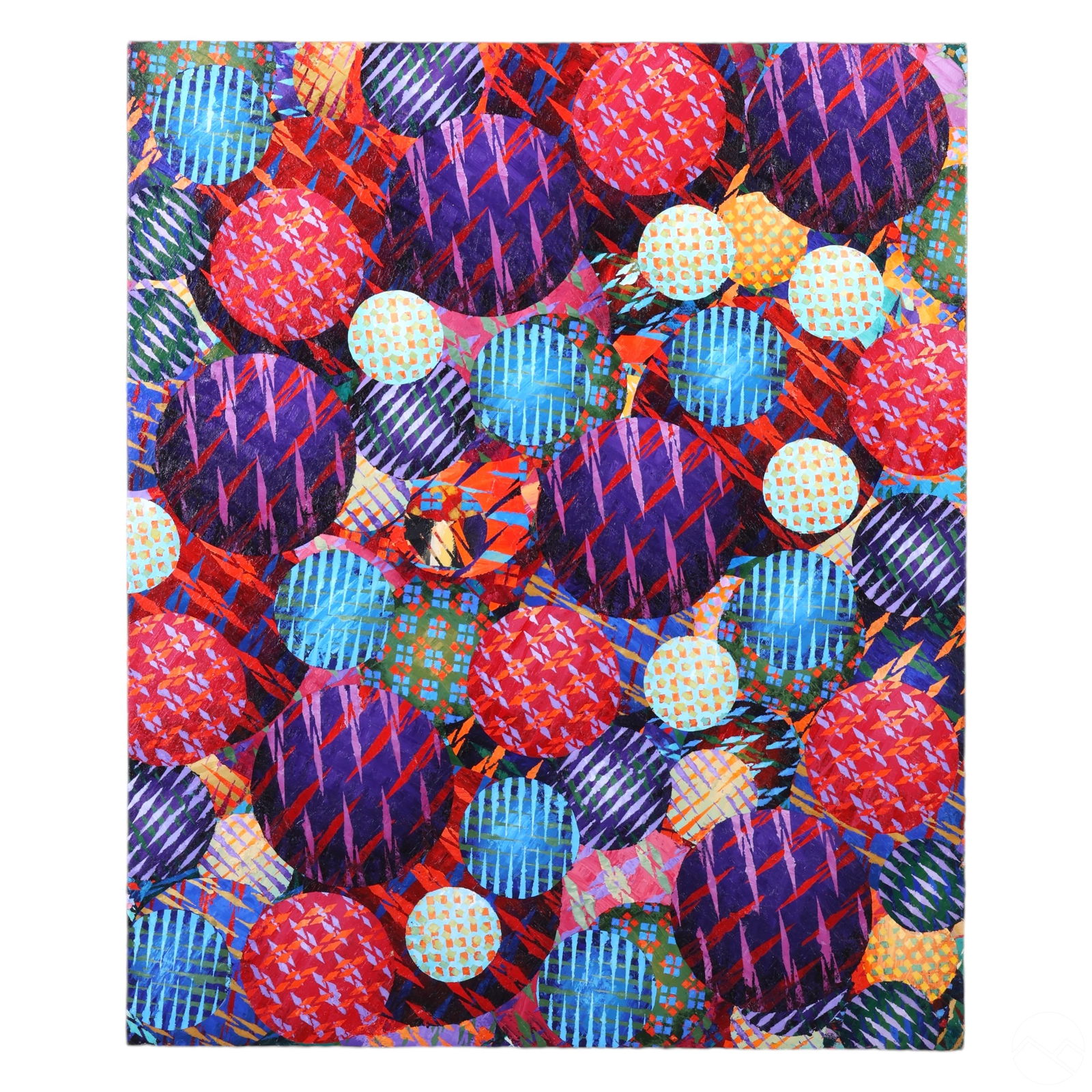 Aaron Karp b.1947 Space Tunnel Abstract Painting (1 of 8)