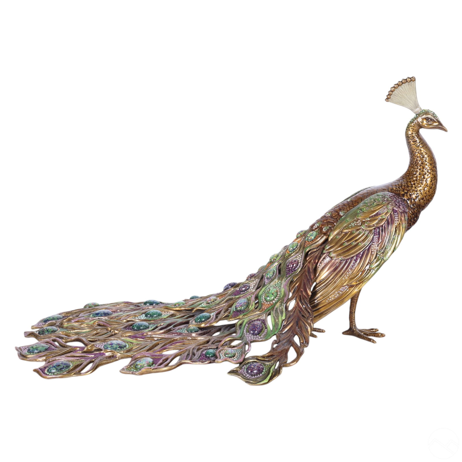 Jay Strongwater Theseus Grand Peacock LE Statue (1 of 10)