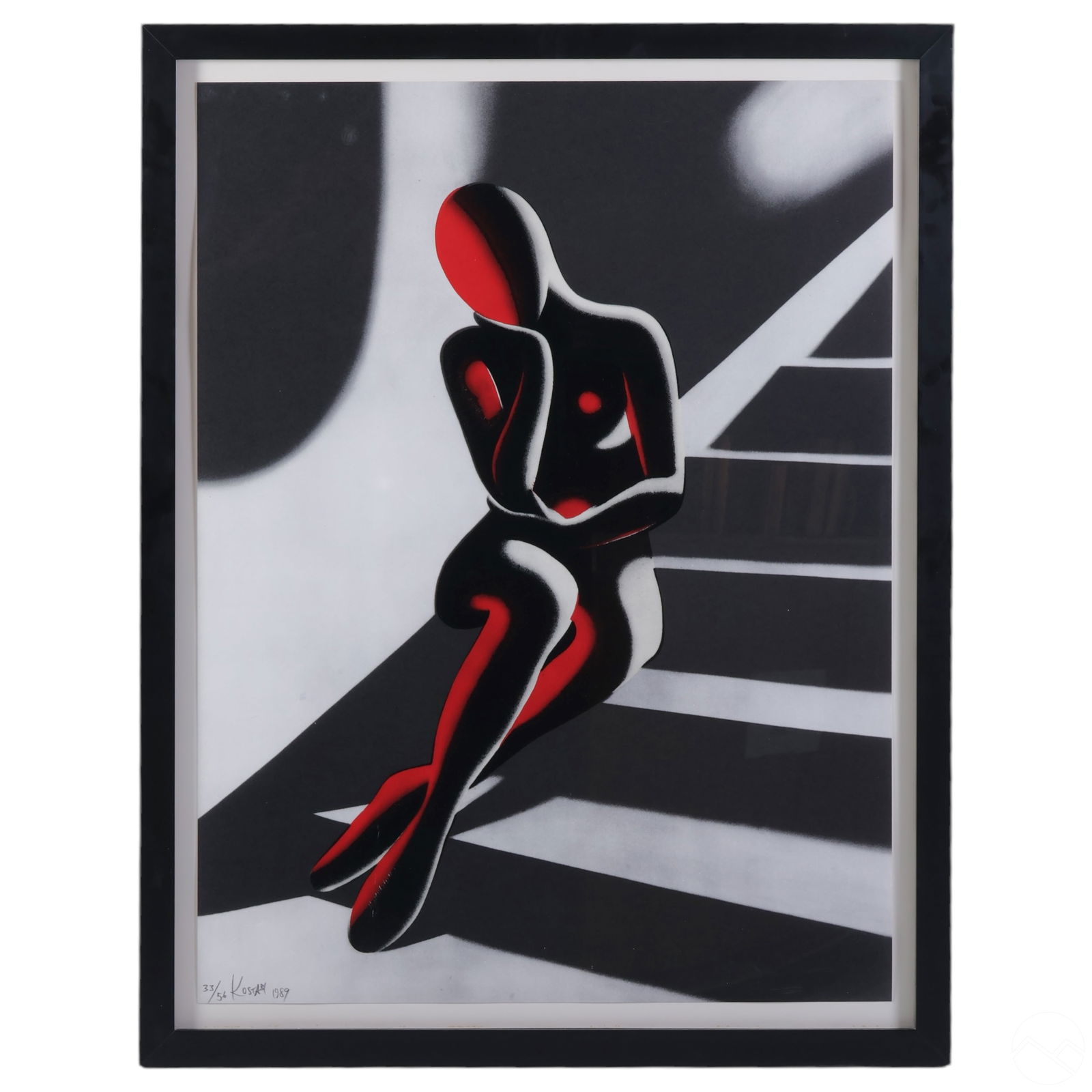 Mark Kostabi b.1960 Surrealist Colored Serigraph (1 of 7)