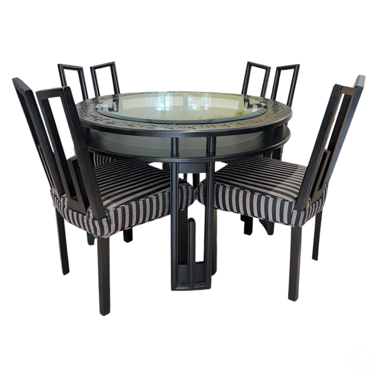 James Mont Asian Gaming Table & Four Chairs SET (1 of 12)
