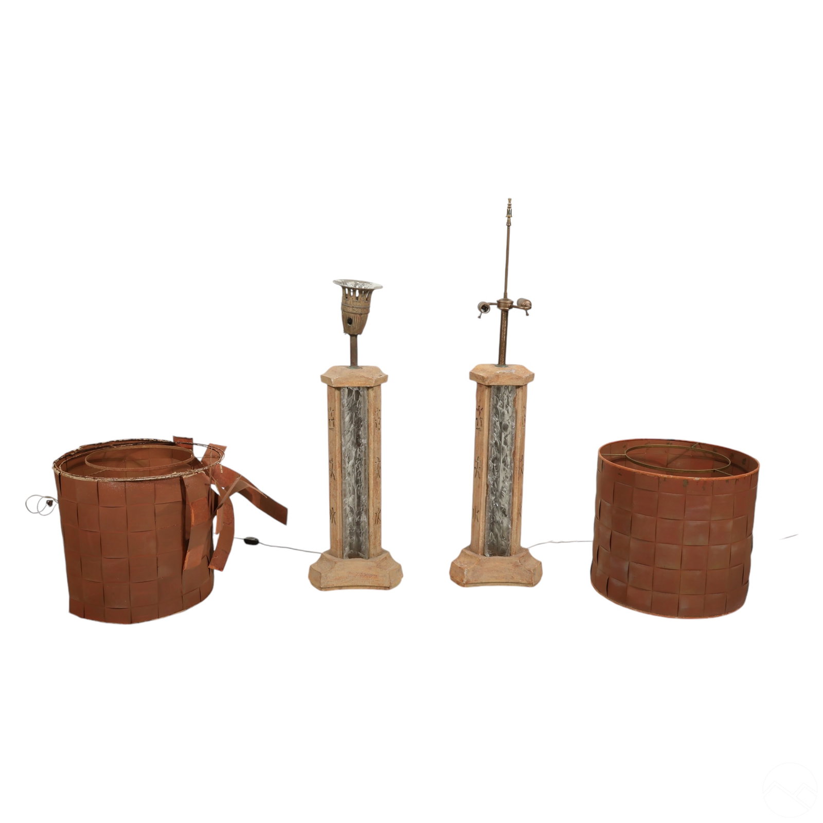 James Mont Pair of Asian Inspired Lamps w/ Shades (1 of 8)