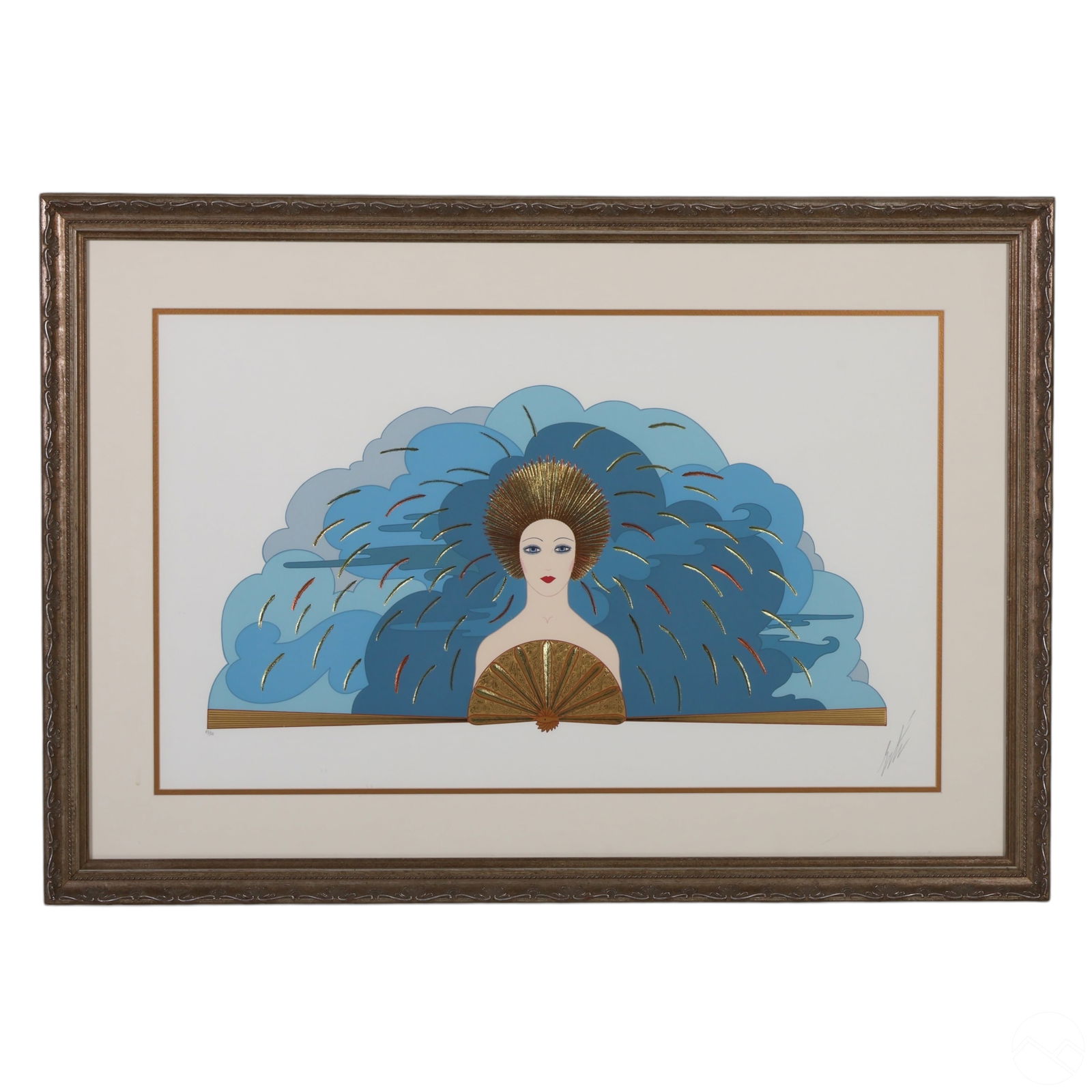 Erte 1892-1990 The Storm Gold Foil Litho SIGNED (1 of 6)