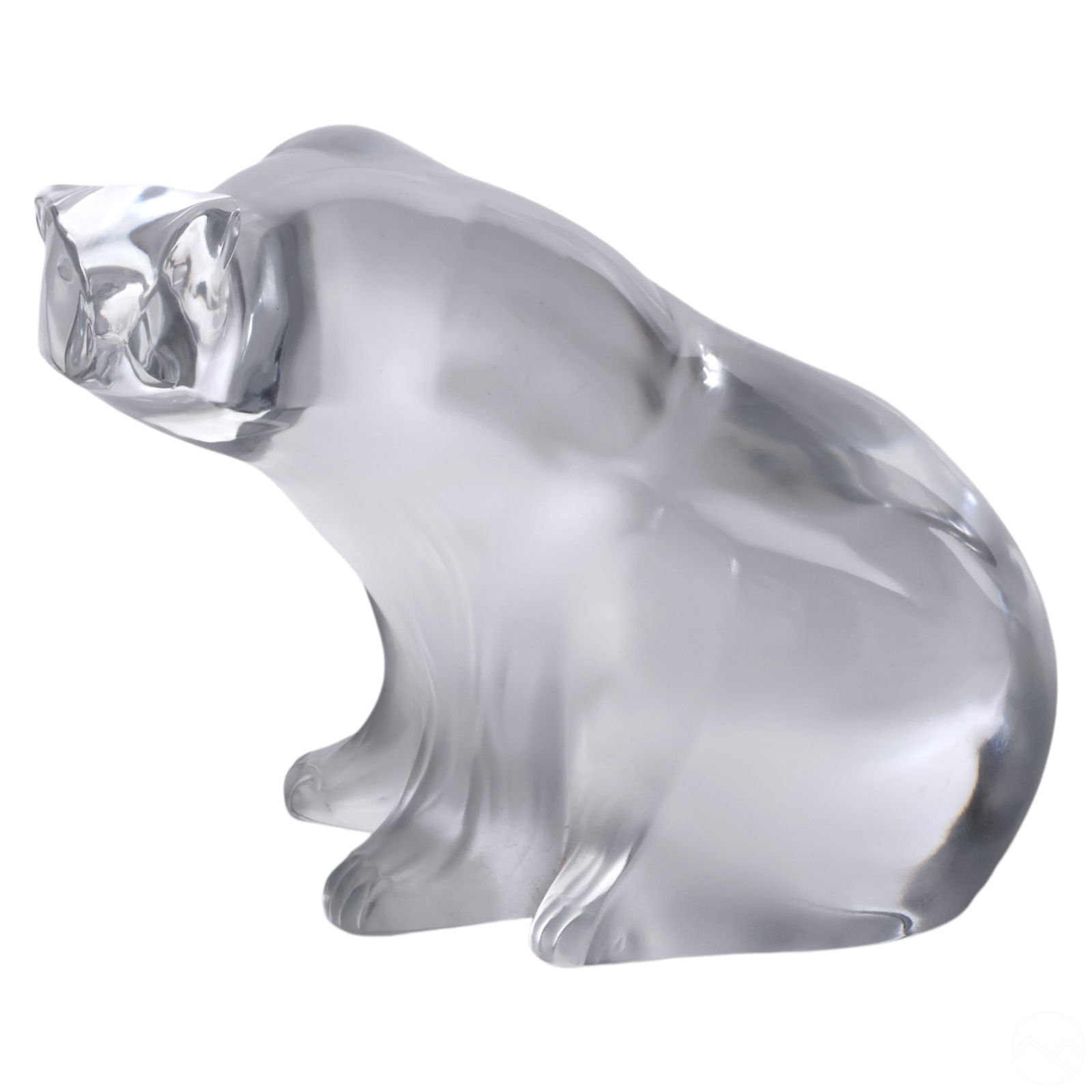 Lalique French Clear Crystal Polar Bear Sculpture (1 of 6)